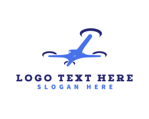 Quadcopter - Quadcopter Drone Photography logo design