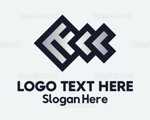 Geometric Fish Fishbone Logo