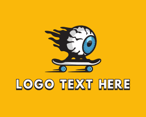 Cool - Cool Eyeball Skateboarding logo design