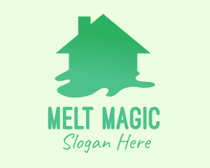 Melt - Green House Paint logo design