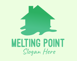 Melting - Green House Paint logo design
