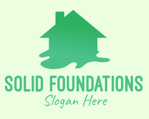 Liquid - Green House Paint logo design