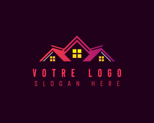 Construction - Real Estate House Roof logo design