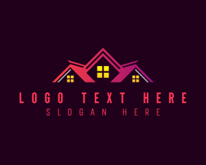 Real Estate House Roof Logo