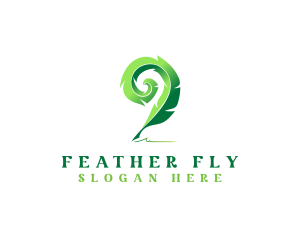 Feather Quill Author logo design