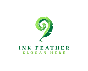 Feather Quill Author logo design