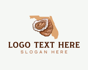 Map - Florida Oyster Cuisine logo design