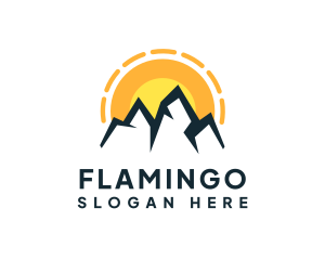 Campground - Mountain Climbing Travel logo design