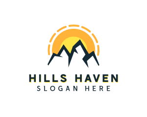 Mountain Climbing Travel  logo design