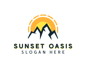 Mountain Climbing Travel  logo design