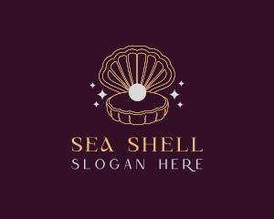 Shell - Pearl Clam Shell logo design
