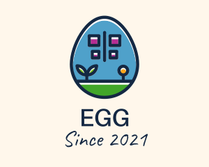 Butterfly Garden Egg logo design