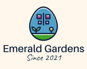 Butterfly Garden Egg logo design