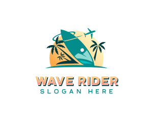 Surfboard Beach Resort logo design