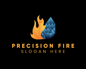 Fire Ice 3d  logo design