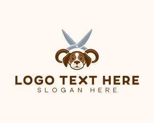 Scissor - Veterinary Dog Groomer logo design