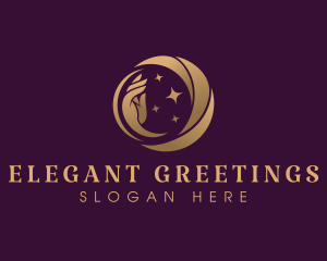 Beauty Elegant Moon logo design