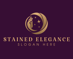 Beauty Elegant Moon logo design