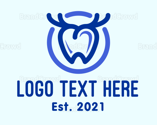 Dental Antler Tooth Logo