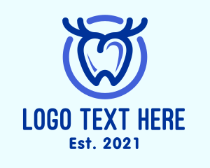 Tooth - Dental Antler Tooth logo design