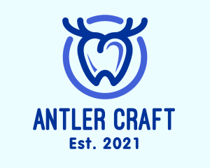 Dental Antler Tooth logo design