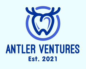 Dental Antler Tooth logo design