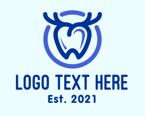 Antler - Dental Antler Tooth logo design