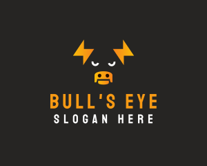 Bull Thunder Horns logo design