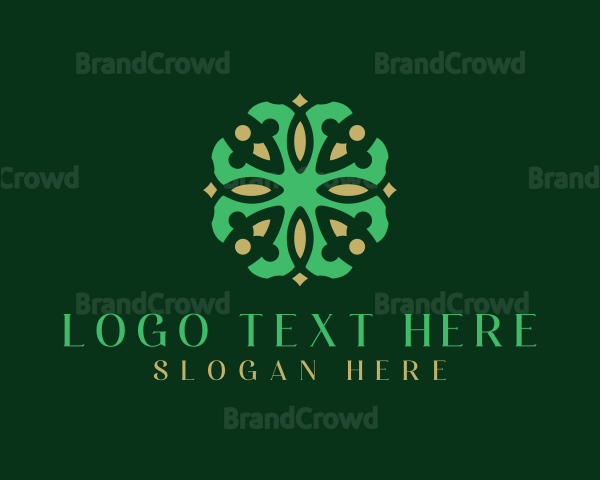 Floral Leaf Pattern Logo