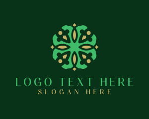 Manor - Floral Leaf Pattern logo design