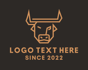 Ox - Brown Bull Ranch logo design