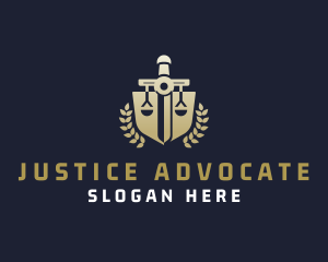 Plaintiff - Legal Sword Shield logo design
