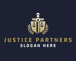 Prosecution - Legal Sword Shield logo design