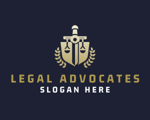 Legal Sword Shield logo design