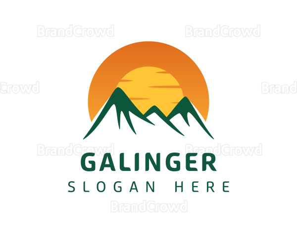 Mountain Highlands Sunset Logo