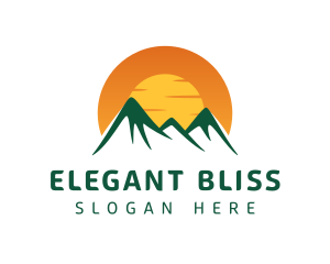 Mountain Highlands Sunset Logo