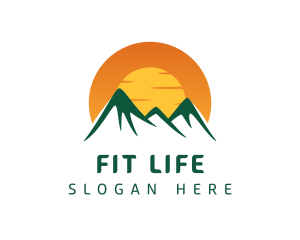 Mountain Highlands Sunset Logo