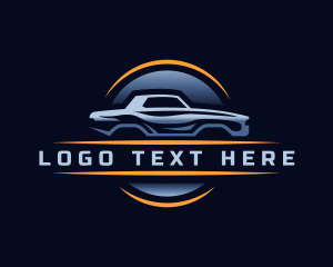 Race Car Driving Logo