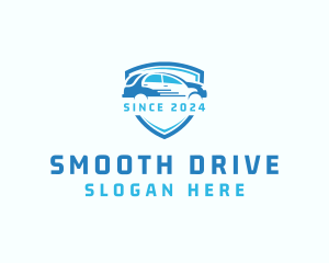 Car Driving Shield logo design