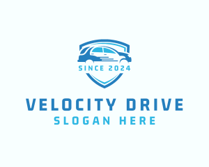 Drive - Car Driving Shield logo design