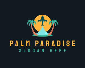  Tropical Sun Tree logo design