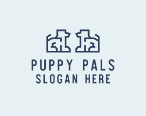 Dog Puppy Litter logo design