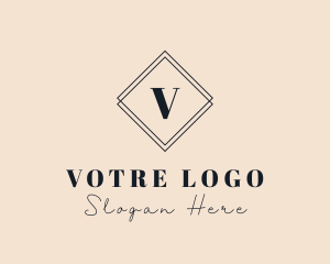 Golden - Fashion Diamond Beauty logo design