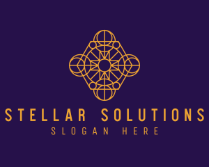 Golden Astral Fortune Telling logo design