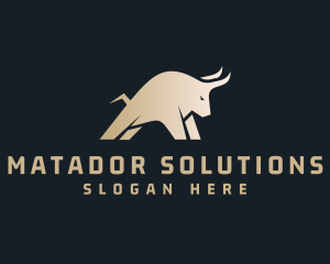 Matador - Wild Raging Ox logo design