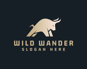 Wild Raging Ox logo design