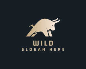 Wild Raging Ox logo design