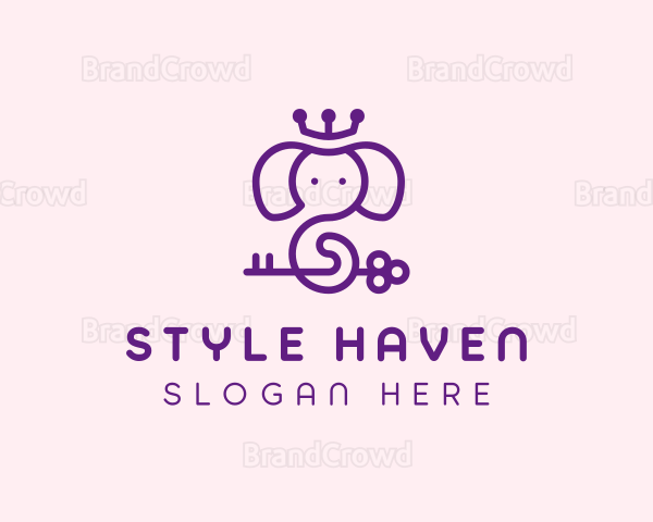 Magical Elephant Crown Logo