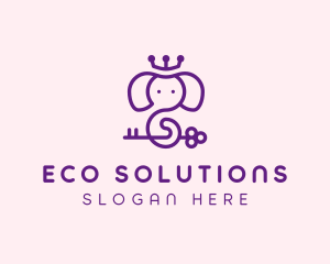 Magical Elephant Crown Logo