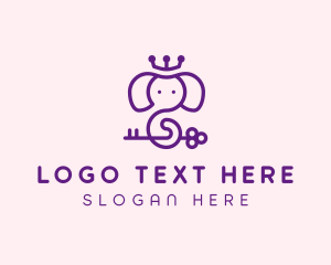 Heavy - Magical Elephant Crown logo design